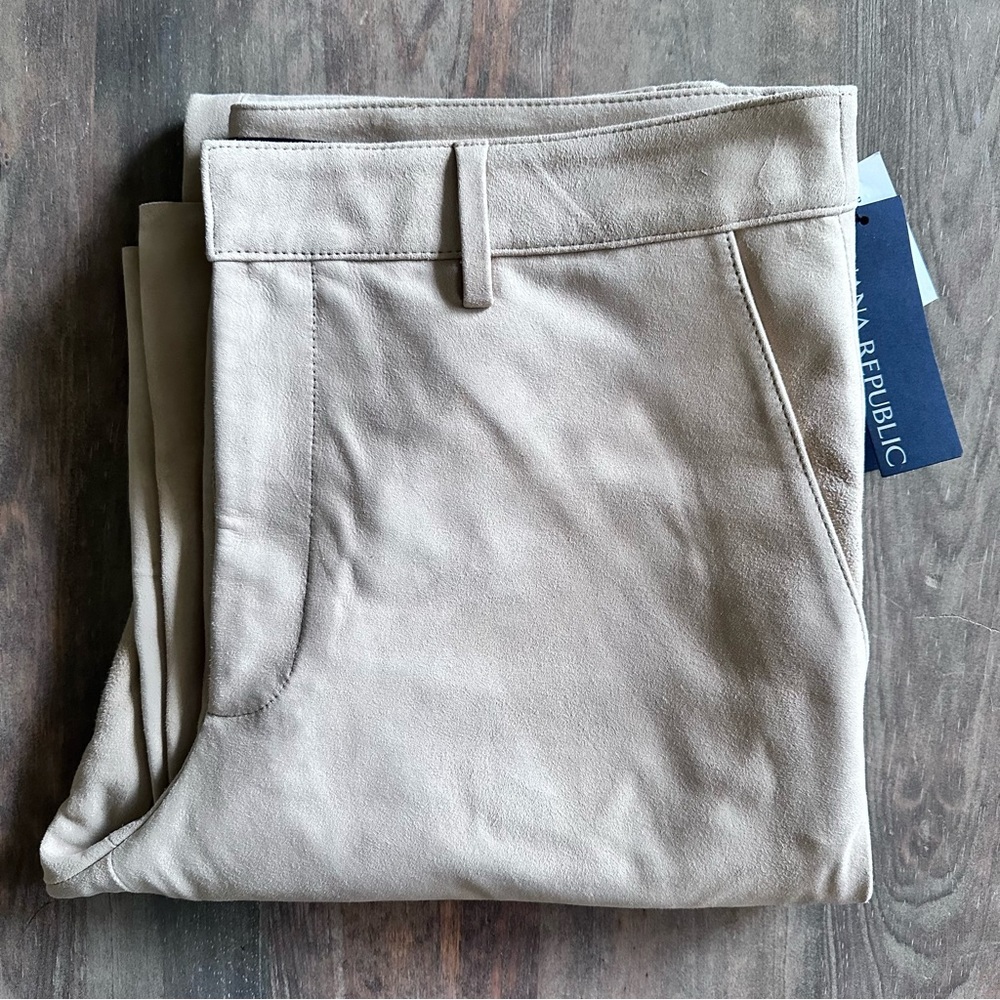 Banana Republic Women’s‎ Pants Sz 10L Goat Leather Lined Luxurious Soft